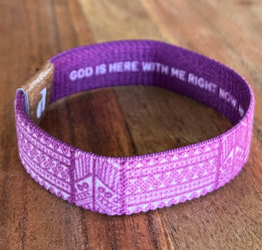 God Is With Me Now Little Girl Wristband